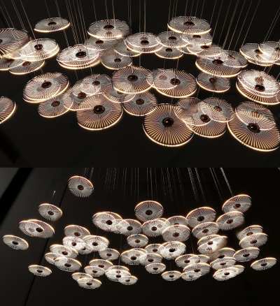 现代吊灯3D模型下载